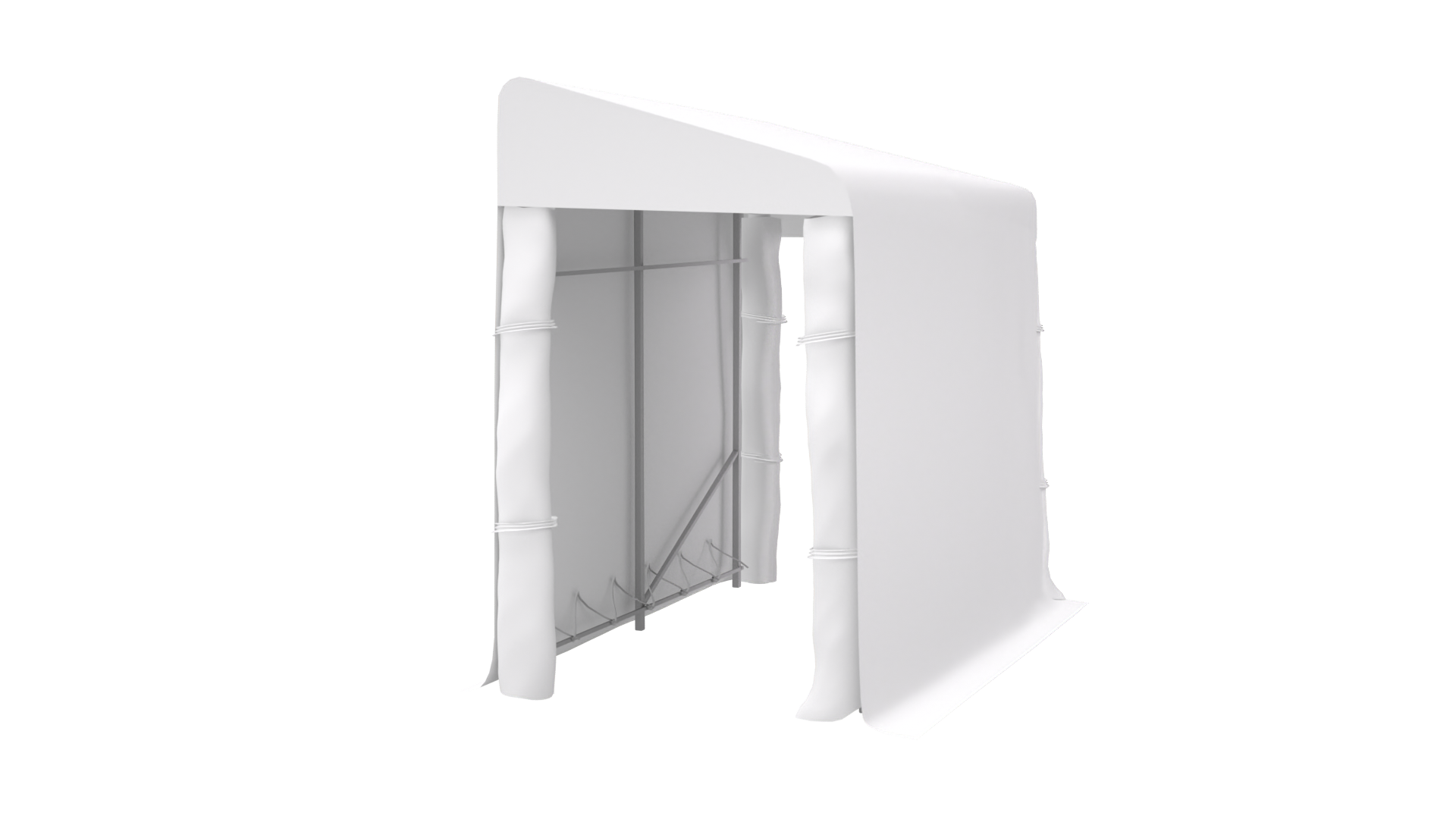 Mini single-slope shelter 8’