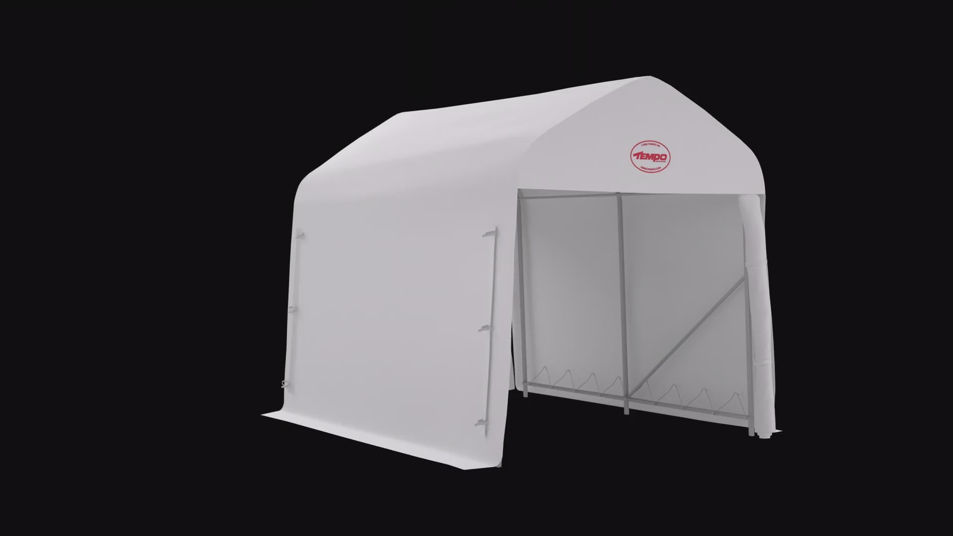 Utility shelter 08' x 10', 2 doors