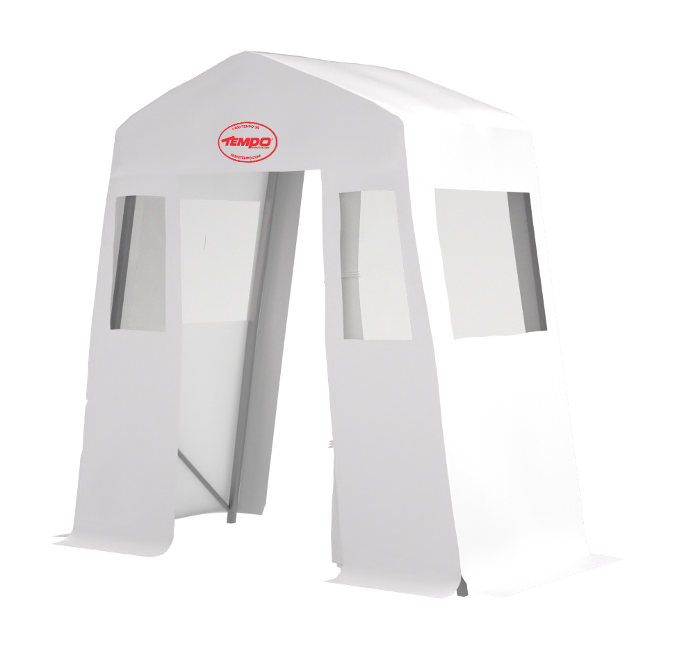 Abri TEMPO Vestibule 08' x 04', 1 Porte, 4 fenêtres