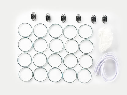 KIT QUINCAILLERIE PORTE CLIP DE BOUT (UNIVERSEL)