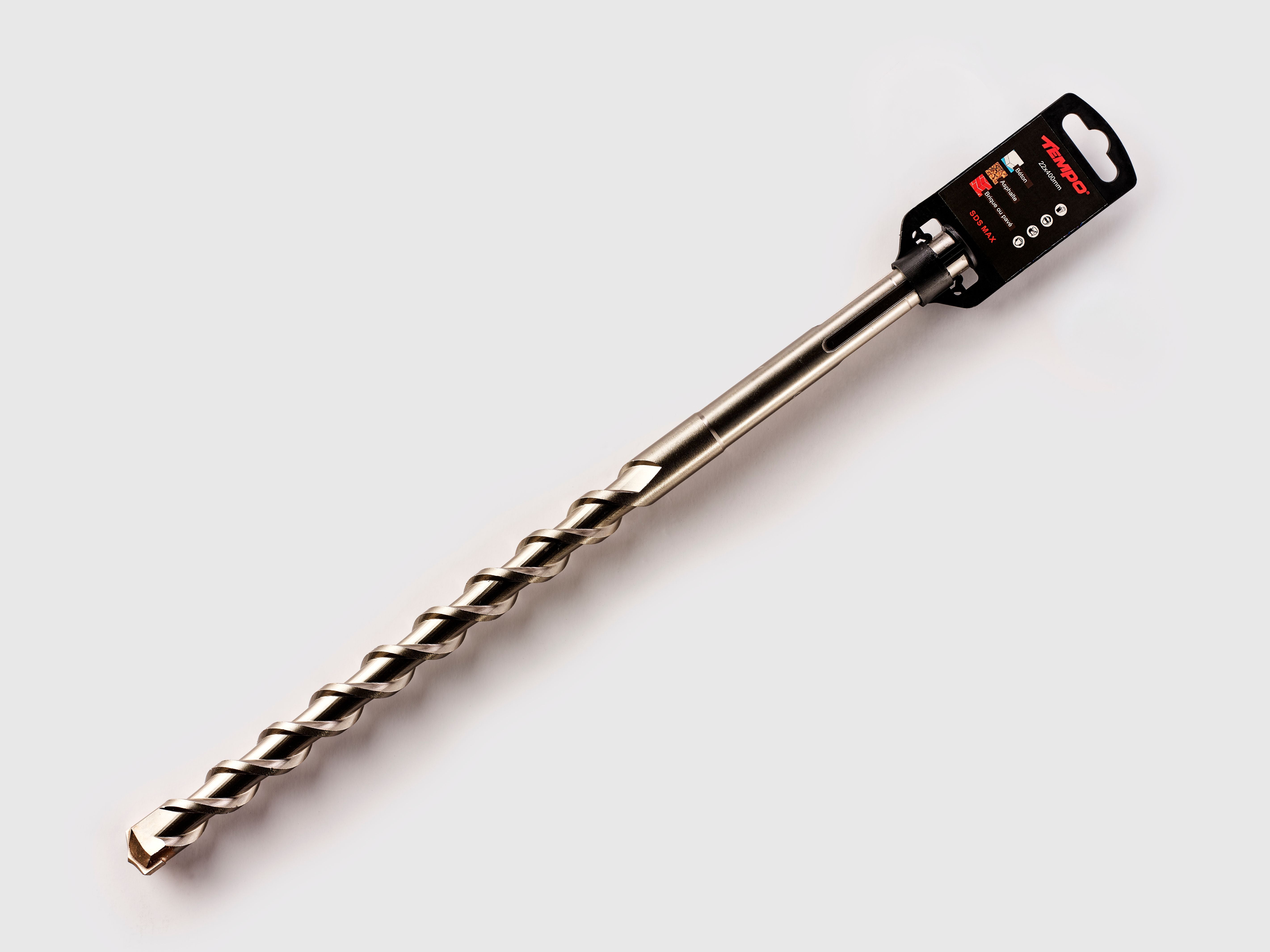 Mèche de perceuse SDS-MAX 22 mm x 400 mm (7/8 pouces x 15 3/4 pouces)