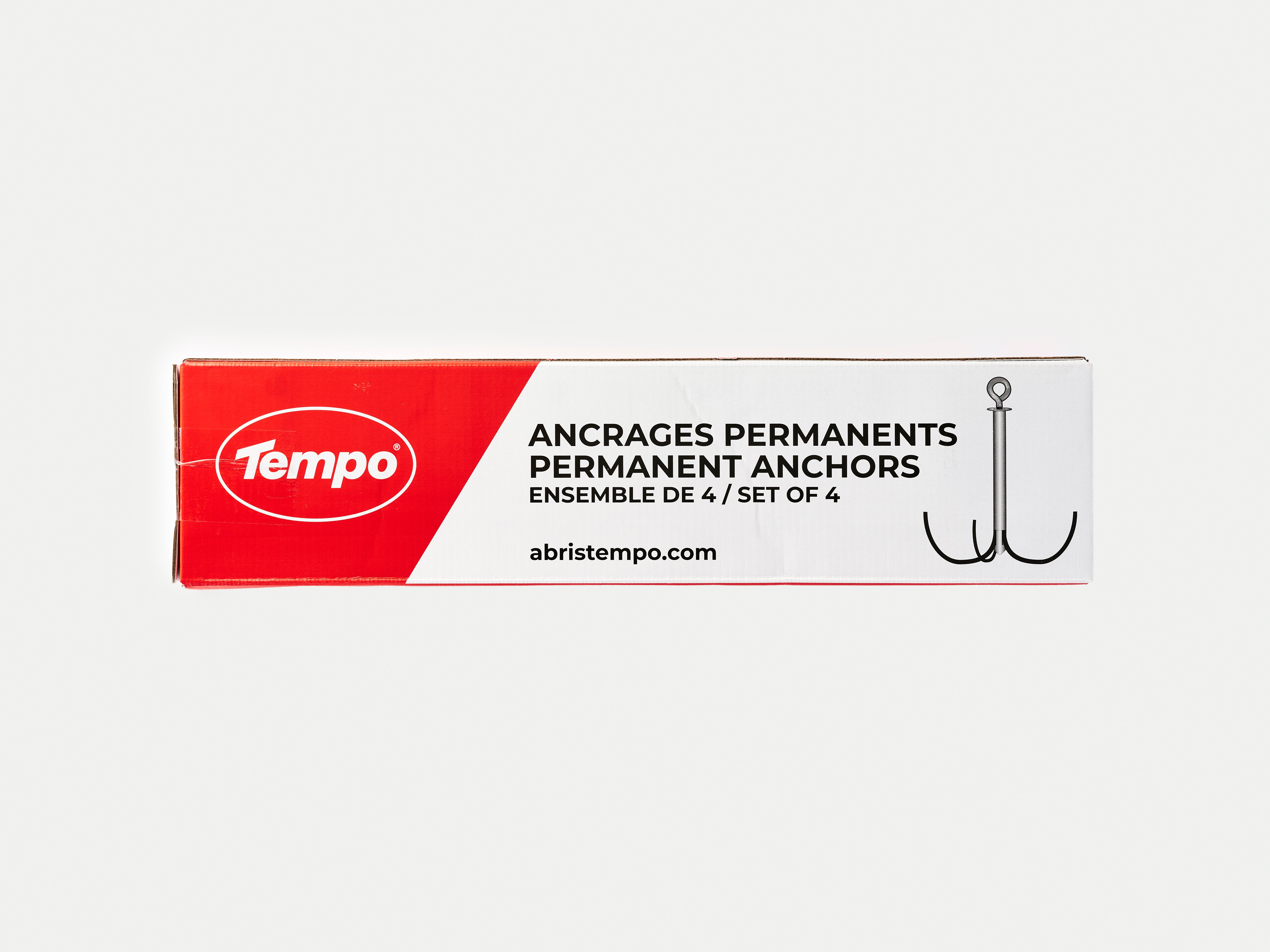 Ensemble de 4 Ancrages Permanents